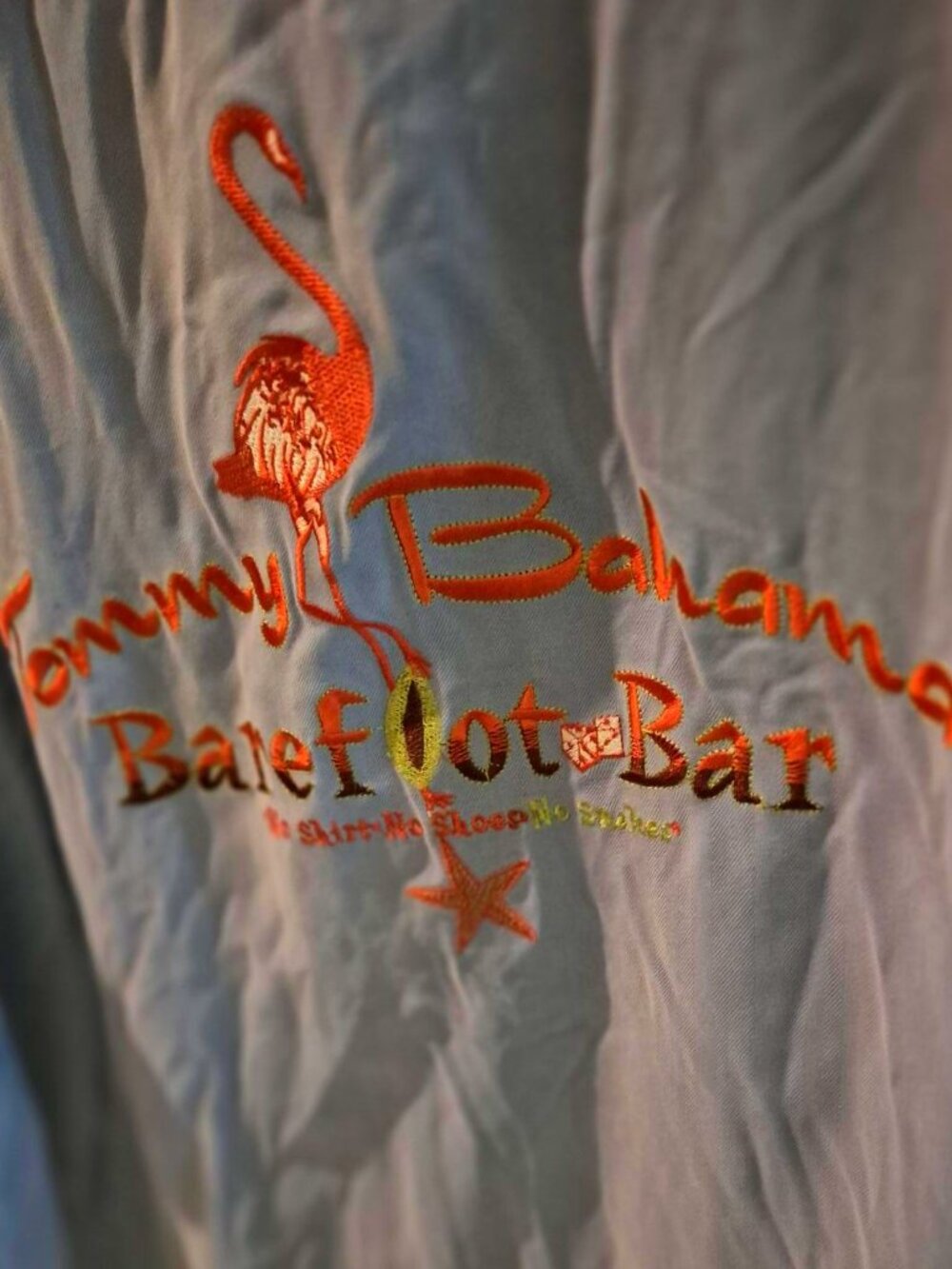 Sharp Tommy Bahama Blue Barefoot Bar Flamingo XXL Silk Shirrt